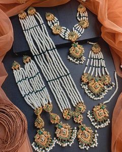 Nouveautés Bijoux pour Femme à Faible MOQ et Prix Compétitifs : Collier Choker Indien et Parures de Mariée avec Boucles d'Oreilles – Ensemble de Bijoux Tendance en Gros - Product Image 3