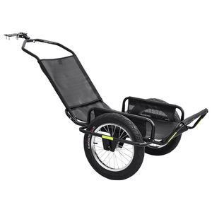 Remolque de Carga para Bicicleta de Alta Resistencia, Capacidad de Carga de 320 Libras, Remolque Utilitario Plegable Multiusos con Ruedas de Acero de 16 Pulgadas - Product Image 1