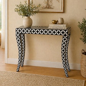 Console moderne de luxe en nacre, design maison, meuble antique, table décorative pour salon et chambre - Product Image 1