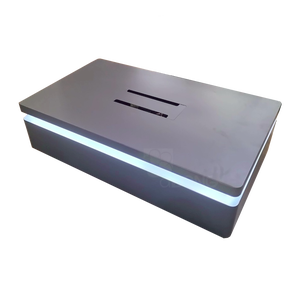 Exhibidor Metálico Moderno Personalizado para Electrónicos con Estantes Ajustables para Altavoces de TV y Accesorios |   Servicio OEM - Product Image 1