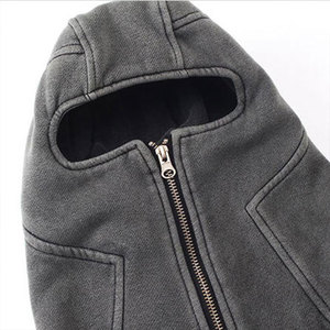 New <b>Design</b> High Quality Heavyweight 400 GSM 100% Cotton Men Vintage Acid Wash Hoodie Breathable Eco-Friendly Pullover Hoodie - Product Image 6