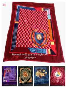 Lanchein Raschel <b>Blanket</b> 100% Polyester Double-layer <b>Thick</b> Winter Warm Floral Printed Pattern Soft Sleeping Four Seasons by hi - Product Image 2