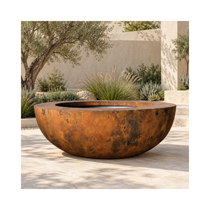 Pots de fleurs de haute qualité, décoration facile pour la maison, 6 pièces, forme mobile, en fibre de verre, écologiques, durables - Product Image 1