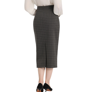 Mini-jupe patineuse pour femme en faux daim doux, évasée, longueur genou, décontractée, taille haute, grandes tailles, fournisseur en gros - Product Image 5