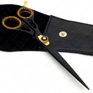 กรรไกรตัดผมมืออาชีพขนาด 6.5 นิ้ว ยี่ห้อสั่งทำพิเศษ ผลิตจากเหล็กกล้าคาร์บอนสูง พร้อมซองหนัง PU - Product Image 6