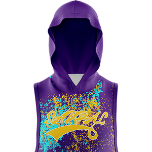 เสื้อฮู้ดดี้ผู้ชายแบบไม่มีแขน ผ้าเนื้อนุ่มพิเศษ สปอร์ต  ปักลายด้านหน้า  สำหรับฤดูหนาว  น้ำหนัก 300 กรัม - Product Image 2