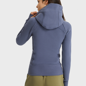 Sweat à capuche en polaire tricoté pour femme, doublure intérieure chaude et douce, confortable, décontracté, respirant, idéal pour l'hiver et la maison - Product Image 2