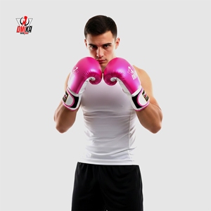 Gants de boxe professionnels légers avec logo personnalisé, design respirant à doigts complets, sangle de poignet réglable, OEM/ODM disponible - Product Image 2