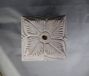 Best Selling <b>Marble</b> Soapstone Square <b>Candle</b> and Incense Holder With Jali Carving Available at Wholesale Price - Product Image 4
