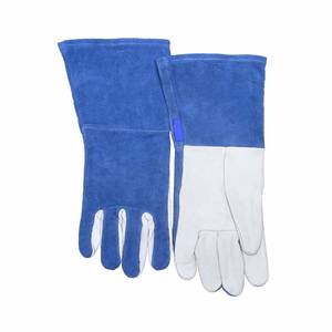 Guantes de Soldadura de Piel de Cabra y Piel de Vacuno de Alta Calidad, Protección para las Manos, Seguridad Industrial, Resistentes al Fuego, Guantes para Barbacoa - Product Image 2