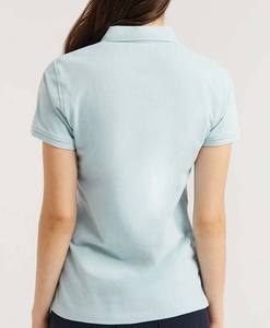 Polo pour femme tendance à manches courtes en mélange de coton respirant et confortable, col boutonné, haut décontracté pour l'été, le golf et le tennis - Product Image 5