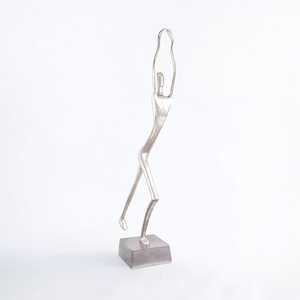Modern Aluminium <b>Figurative</b> Sculpture 28.5 Inch Tall Handmade Artistic Tabletop Decor Living Room Jaffs Exports JE2042 - Product Image 2