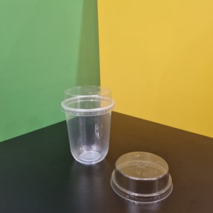 Wholesale Custom BPA Free Vietnam Factory 12/16/24oz U Shape PP <b>Plastic</b> Cups with lids for Hot Cold Drink Coffee Tea Juice - Product Image 2