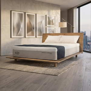 Tirol Teak Convertible <b>Bed</b> <b>Frame</b> Minimalist Design Eco-Friendly Solid Wood Construction for King/<b>Queen</b> <b>Sizes</b> Long-Lasting - Product Image 4