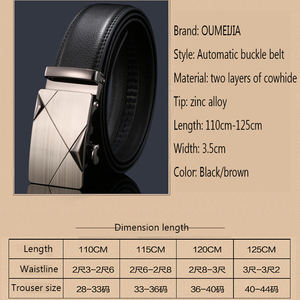 Cinturones de Cuero para Hombre, Venta Directa de Fábrica, Cinturón de Cuero Vacuno Genuino de Lujo para Negocios, Cinturones de Cuero con Hebilla Automática 2026 - Product Image 6