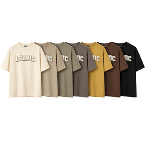 T Shirts Custom Logo Oversized <b>Plus</b> <b>Size</b> Sports T-Shirt Blank for Men Hip Hop Drop Shoulder Round Neck Tshirt - Product Image 3