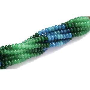 Perles Rondelles en Quartz Multicolores : Bijoux en Pierres Précieuses Lisses (7-8mm) - Product Image 5