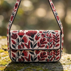 Sacs messagers perlés pour femmes, sacs à bandoulière faits à la main, pochettes de soirée pour le shopping, articles de couture - Product Image 4