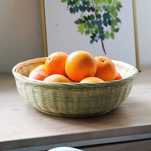 Cesta de Almacenamiento de Bambú Trenzado, Organizador Tejido a Mano Natural para Decoración del Hogar, Almacenamiento de Ropa y Embalaje Ecológico - Product Image 1