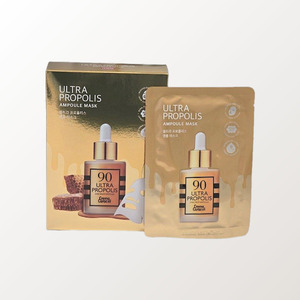 มาส์กหน้าไฮโดรเจล JAMINKYUNG Jamingyeong Propolis Ampoule Mask 20 กรัม 10 แผ่น แผ่นมาส์กหน้า แผ่นมาส์กหน้าจากเกาหลี ผิวกระจก - Product Image 5