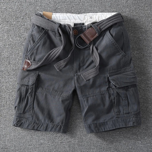 Shorts cargo décontractés pour hommes, style streetwear, amples, grandes tailles, avec ceinture, prix de gros AI-SH-42 - Product Image 1