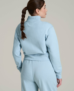 Sudaderas de Invierno para Mujer al por Mayor de la Mejor Calidad, Tallas Completas, Estilo Urbano, de Algodón Teñido Liso, Forro Polar Transpirable, con Cremallera Frontal Baja - Product Image 2