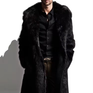 New Design Trend <b>Men's</b> Coat Fur One <b>Long</b> Coat Winter Clothing - Product Image 1