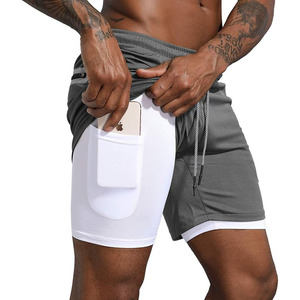 Pantalones Cortos Deportivos 2 en 1 para Hombre con Forro de Compresión, Secado Rápido, Transpirables, Ligeros, para Entrenamiento Atlético, Gimnasio, Deportes - Product Image 6