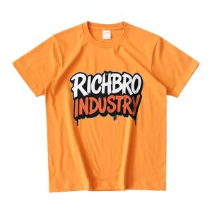 เสื้อคอกลมแขนสั้นสำหรับผู้ชายผ้าคอตตอนแบบลำลองออกแบบได้ตามต้องการ - Product Image 2