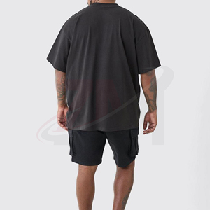 Camiseta de Hombre Oversize Estampada con Efecto Ácido, de Algodón Suave, Estilo Urbano y Moderno - Product Image 2