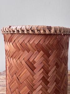 Panier en bambou tressé vintage, pot de plante rustique en rotin, panier de rangement en osier naturel, décoration intérieure, fournisseur en gros - Product Image 6