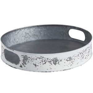 ถาดเสิร์ฟอาหารรูปทรงพิเศษเครื่องครัวชุบสังกะสีพร้อมที่จับปอกระเจาโลหะเป็นมิตรต่อสิ่งแวดล้อม - Product Image 3