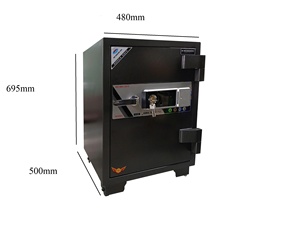 The HOSHANG HS-69F safe features a <b>lock</b> that meets South Korean standards and is designed for use in hotels or retail stores. - Product Image 4