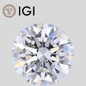 Diamant de laboratoire de 2,05 carats, taille ronde, couleur E, pureté VVS2, certifié IGI - Product Image 1