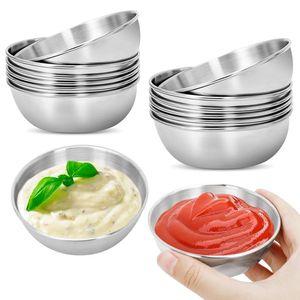 Grand saladier décoratif ovale en métal pour l'arrangement et la présentation de fruits, bords lisses, finition durable, lot de 24 pièces, écologique - Product Image 2