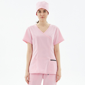 Wholesale Women Medical Scrubs <b>Set</b> Soft Stretchy Surgical Nurse <b>Doctor</b> Hospital Uniform Comfortable Nursing Scrubs - Product Image 1