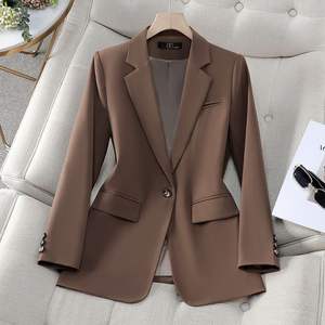 เสื้อโค้ทกันหนาวคุณภาพสูงสำหรับผู้หญิง รุ่นใหม่ ไซส์ใหญ่ ชุดลำลองตกแต่งขนสัตว์ ลายเรียบ ผ้าแคชเมียร์ ด้านหลังผ่า สำหรับฤดูใบไม้ผลิและฤดูใบไม้ร่วง - Product Image 2