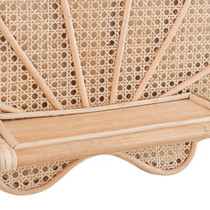 Seashell Mesh Rattan <b>wall</b>-<b>mounted</b> <b>shelf</b> for kids Woven Floating Storage Rack Boho Nursery <b>Wall</b> Decor Storage Display <b>Shelf</b> Pack - Product Image 5
