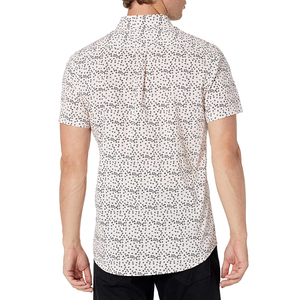 เสื้อเชิ้ตแขนสั้นลายจุดสีขาวสำหรับผู้ชาย ผ้าฝ้าย 100% ระบายอากาศได้ดี สไตล์ลำลองสำหรับฤดูร้อน - Product Image 3