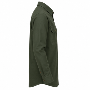 Chemise de travail personnalisée en coton ignifuge, couleur unie, vêtements de sécurité, manches longues, vêtements de protection, uniformes en gros, OEM - Product Image 4