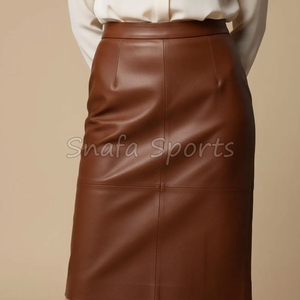 Mini-jupe plissée décontractée et élégante pour femme, brodée, taille naturelle, respirante, en cuir de haute qualité, idéale pour l'été - Product Image 6