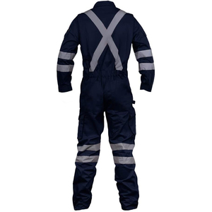 Combinaison de sécurité haute visibilité OEM Premium Comfort Classe 2 avec bande réfléchissante, antistatique, éclairage LED, respirante, en polyester imperméable pour homme - Product Image 6