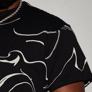 Camiseta Personalizada para Hombre con Estampado Abstracto, 100% Algodón de Buena Calidad, Manga Corta, Estilo Urbano, Proveedor Mayorista OEM ODM - Product Image 2