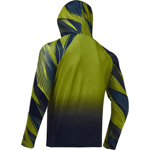 Camisa de Pesca con Capucha de Manga Larga para Hombre, Impresión por Sublimación, Color Degradado, UPF 50, Anti-UV, Poliéster, Sudadera - Product Image 4