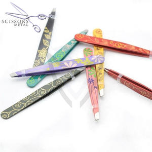 Pinzas Profesionales para Cejas de Acero Inoxidable de Grado Quirúrgico con Punta Curva para Extensión de Pestañas, Depilación y Maquillaje - Product Image 6