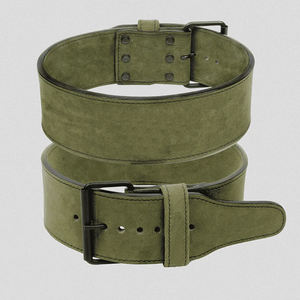 เข็มขัดยกน้ำหนักหนังแท้แบบปรับได้ รับน้ำหนักมาก 10 มม. พร้อมโลโก้สั่งทำพิเศษ ระบายอากาศได้ดี จัดส่งแบบดรอปชิป หัวเข็มขัดแบบคันโยก - Product Image 1