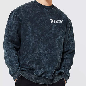 Sudaderas de Alta Calidad para Hombre, Estilo Streetwear, Lavado Ácido, Básicas, Oversize, Sudaderas con Lavado Ácido para Hombre - Product Image 1