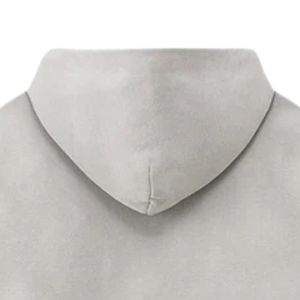 Sudadera con capucha gris claro para hombre, corte regular, informal, con capucha y bolsillo tipo canguro espacioso, ajustable - Product Image 4