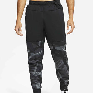 Pantalons de survêtement décontractés en toile imprimée personnalisée, 100% coton, avec cordon de serrage et poches, streetwear, joggers pour hommes - Product Image 1