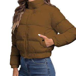 Women Fitness Outdoor Workout Warm Puffer Jacket Wholesale Women Trekking Weatherproof Puffer <b>Parka</b> Custom Women Sports Active - Product Image 6